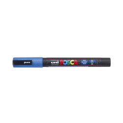 Dekormarker 0,9-1,3mm, Uni-Posca PC-3ML csillámló kék Író- irodaszer, papíráru Uni