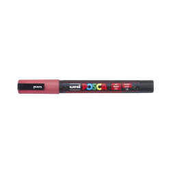 Dekormarker 0,9-1,3mm, Uni-Posca PC-3ML csillámló piros Író- irodaszer, papíráru Uni