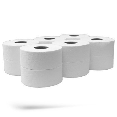 Toalettpapír 2 rétegű közületi átmérő: 27 cm 100 % cellulóz 360 m/tekercs 6 tekercs/csomag N2C360_hófehér_CUP Toalettpapír 2 rétegű közületi átmérő: 27 cm 100 % cellulóz 360 m/tekercs 6 tekercs/csomag N2C360_hófehér_CUP