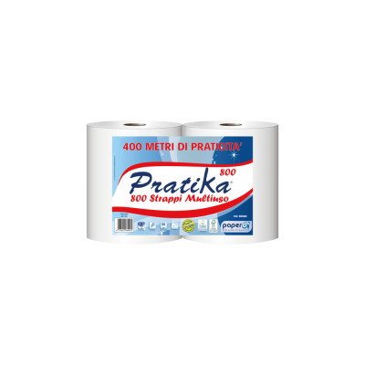 Ipari törlő 2 rétegű tekercses átmérő: 26 cm 800 lap/tek 2 tekercs/karton Paperdi Pratika 800_BI8S800 Ipari törlő 2 rétegű tekercses átmérő: 26 cm 800 lap/tek 2 tekercs/karton Paperdi Pratika 800_BI8S800