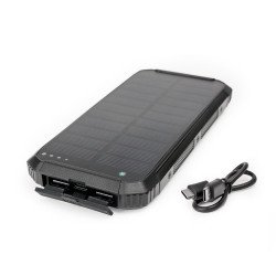 Powerbank napelemes 15W 2X USB-A + USB-C Platinet fekete Számítástechnika és kellékei Platinet