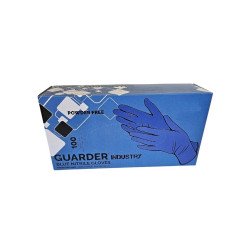 Gumikesztyű nitril púdermentes L 100 db/doboz GUARDER® Industry kék Iroda üzemeltetés, munkavédelem Guarder