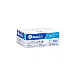 Kéztörlő 2 rétegű V hajtogatású 100% cellulóz 175 lap/csomag 18 csomag/karton Merida Iroda üzemeltetés, munkavédelem Merida