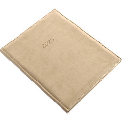 Határidőnapló Bolero A/4S, heti krémszínű lapokkal drapp Realsystem 2026. Író- irodaszer, papíráru Realsystem