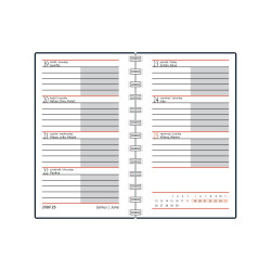 Zsebnaptár spirálozott SP3 mini heti fehér lapokkal japán Realsystem 2027.