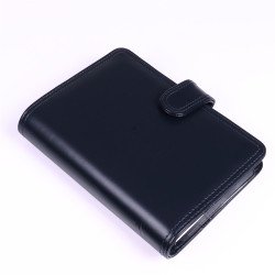 Gyűrűs kalendárium műbőr M méret 135x195 mm  Realsystem kék Író- irodaszer, papíráru Realsystem