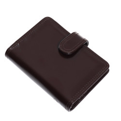Gyűrűs kalendárium műbőr S méret 110x150 mm Realsystem barna Író- irodaszer, papíráru Realsystem