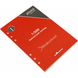 Gyűrűs kalendárium utántöltő csomag  1/500 sárga papíros éves, heti beosztású L mérethez Realsystem Író- irodaszer, papíráru Realsystem