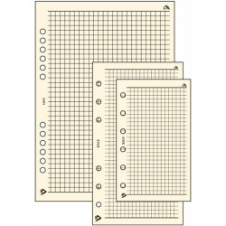 Gyűrűs kalendárium utántöltő csomag  1/513 sárga papíros négyzethálós jegyzet L mérethez Realsystem Író- irodaszer, papíráru Realsystem