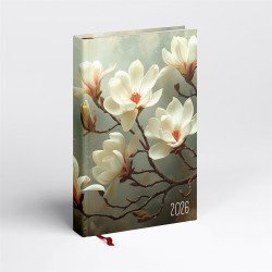 Határidőnapló Picture A/5, napi fehér lapokkal magnólia Realsystem 2026. Író- irodaszer, papíráru Realsystem