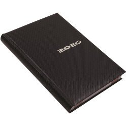 Határidőnapló Carbon A/5, napi fehér lapokkal kék Realsystem 2026. Író- irodaszer, papíráru Realsystem