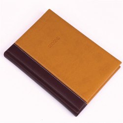 Határidőnapló Linett A/5, napi fehér lapokkal barna-mustár Realsystem 2026. Író- irodaszer, papíráru Realsystem