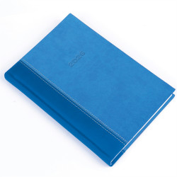 Határidőnapló Linett A/5, napi fehér lapokkal kék-kék Realsystem 2026. Író- irodaszer, papíráru Realsystem