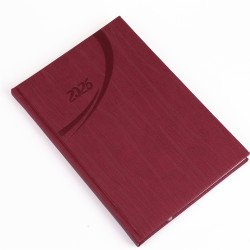 Határidőnapló Fashion B/5 heti + napló fehér lapokkal bordó Realsystem 2026. Író- irodaszer, papíráru Realsystem