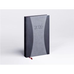 Határidőnapló Prémium A B/5, heti krémszínű lapokkal szürke Realsystem 2026. Író- irodaszer, papíráru Realsystem