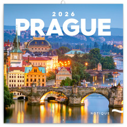 Falinaptár képes lemeznaptár 300x300mm, Prague Realsystem 2026. Író- irodaszer, papíráru Realsystem