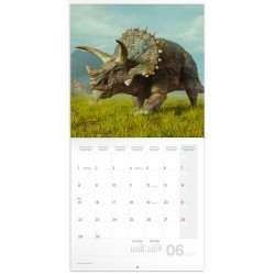 Falinaptár képes lemeznaptár 300x300mm, Dinosaurs Realsystem 2026. Író- irodaszer, papíráru Realsystem