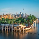 Falinaptár képes lemeznaptár 300x300mm, New York Realsystem 2027.