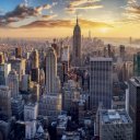Falinaptár képes lemeznaptár 300x300mm, New York Realsystem 2027.