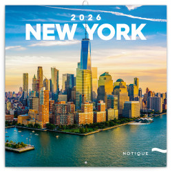 Falinaptár képes lemeznaptár 300x300mm, New York Realsystem 2026. Író- irodaszer, papíráru Realsystem