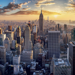 Falinaptár képes lemeznaptár 300x300mm, New York Realsystem 2027.