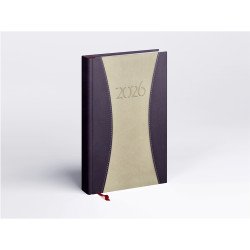 Határidőnapló Prémium A A/5, napi krémszínű lapokkal drapp Realsystem 2026. Író- irodaszer, papíráru Realsystem