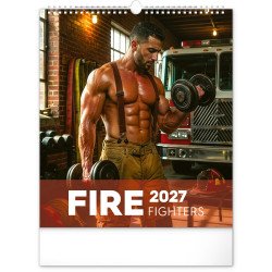 Falinaptár képes 300x340mm, Dreamy Firefighters Realsystem 2027. Író- irodaszer, papíráru Realsystem