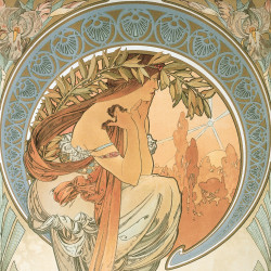 Falinaptár képes lemeznaptár 300x300mm, Alphonse Mucha Realsystem 2027.