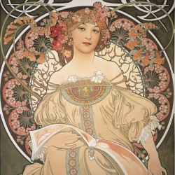 Falinaptár képes lemeznaptár 300x300mm, Alphonse Mucha Realsystem 2027.