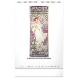 Falinaptár képes  330×460mm Alphonse Mucha  Realsystem 2027.