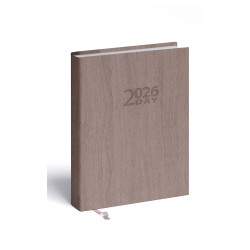 Határidőnapló 2day B/6, kétnapos beosztás + jegyzetlap drapp Realsystem 2026. Író- irodaszer, papíráru Realsystem