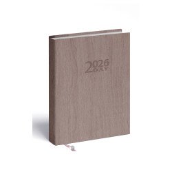 Határidőnapló 2day B/6, kétnapos beosztás + jegyzetlap drapp Realsystem 2026. Író- irodaszer, papíráru Realsystem