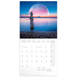 Falinaptár képes lemeznaptár 300x300mm, The Moon Realsystem 2027. Író- irodaszer, papíráru Realsystem
