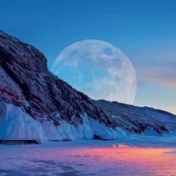 Falinaptár képes lemeznaptár 300x300mm, The Moon Realsystem 2027.
