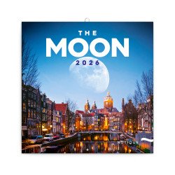 Falinaptár képes lemeznaptár 300x300mm, The Moon Realsystem 2026. Író- irodaszer, papíráru Realsystem