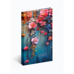 Zsebnaptár álló Picture, fehér lapokkal floral Realsystem 2027. Író- irodaszer, papíráru Realsystem