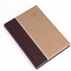 Határidőnapló Kensington A/5, napi fehér lapokkal barna Realsystem 2026. Író- irodaszer, papíráru Realsystem