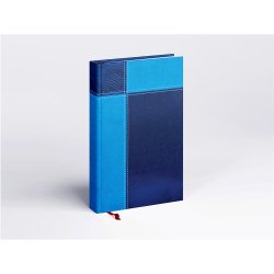 Határidőnapló Prémium M A/5, napi krémszínű lapokkal kék Realsystem 2026. Író- irodaszer, papíráru Realsystem