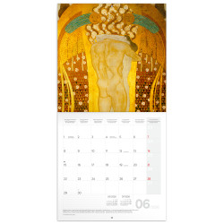 Falinaptár képes lemeznaptár 300x300mm, Gustav Klimt Realsystem 2026. Író- irodaszer, papíráru Realsystem