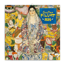 Falinaptár képes lemeznaptár 300x300mm, Gustav Klimt Realsystem 2027. Író- irodaszer, papíráru Realsystem