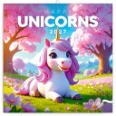 Falinaptár képes lemeznaptár 300x300mm, Happy Unicorns Realsystem 2027.