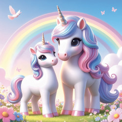 Falinaptár képes lemeznaptár 300x300mm, Happy Unicorns Realsystem 2027.