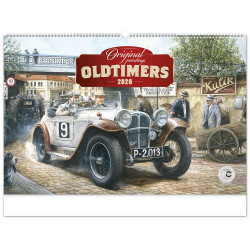 Falinaptár képes  640×420mm Oldtimers  Realsystem 2026. Író- irodaszer, papíráru Realsystem