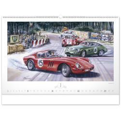 Falinaptár képes  640×420mm Oldtimers  Realsystem 2027. Író- irodaszer, papíráru Realsystem