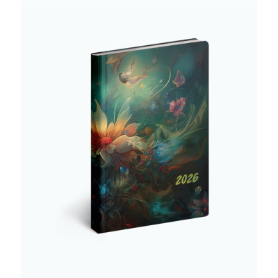 Zsebnaptár álló Fiestina light hölgyeknek B/6, heti fantasy Realsystem 2026.