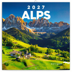 Falinaptár képes lemeznaptár 300x300mm, Alps Realsystem 2027.