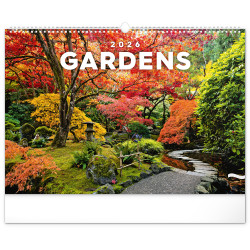 Falinaptár képes  480×330mm Gardens  Realsystem 2026. Író- irodaszer, papíráru Realsystem