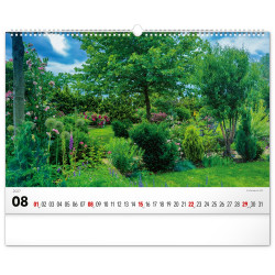 Falinaptár képes  480×330mm Gardens  Realsystem 2027.