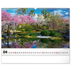 Falinaptár képes  480×330mm Gardens  Realsystem 2027.