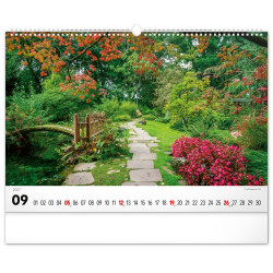 Falinaptár képes  480×330mm Gardens  Realsystem 2027.